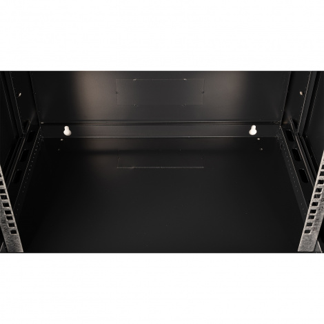 Шкаф 19" телекоммуникационный настенный, 12U 635x600х450 мм, дверь металл, черный